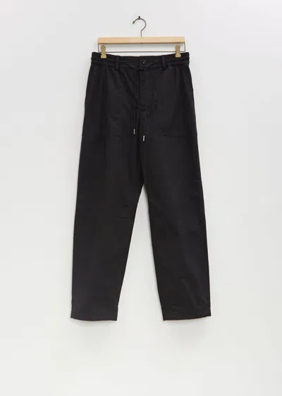 Sacai Cotton Nylon Oxford Pants In Black