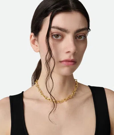 Bottega Veneta Fin Chain Necklace In Gold