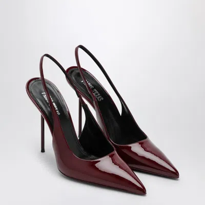 Paris Texas Slingback Lidia Rouge Noir In Patent Leather In Red