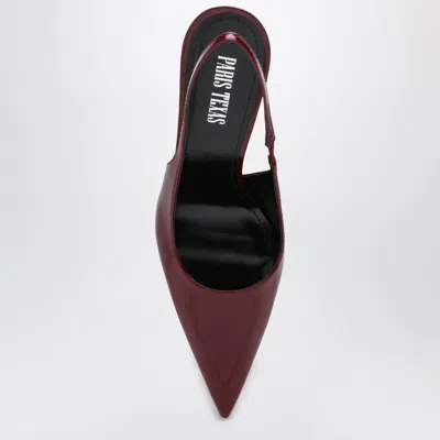 Paris Texas Slingback Lidia Rouge Noir In Patent Leather In Red