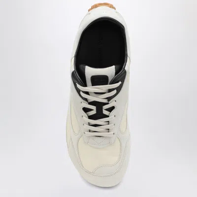 Bottega Veneta Sea Salt Suede And Nylon Orbit Flash Sneakers In Multi