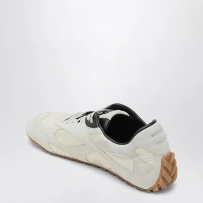 Bottega Veneta Sea Salt Suede And Nylon Orbit Flash Sneakers In Multi