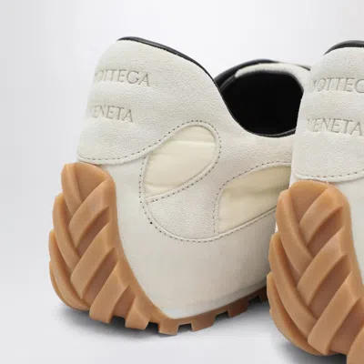 Bottega Veneta Sea Salt Suede And Nylon Orbit Flash Sneakers In Multi