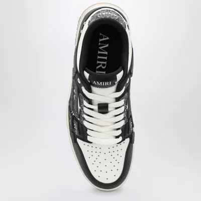 Amiri Skel Top Black Low Top Sneakers With Logo Patch On The Tongue And Logo Lettering On The Heel In Leat In Black
