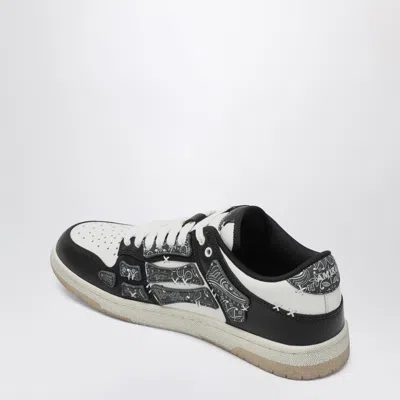 Amiri Skel Top Black Low Top Sneakers With Logo Patch On The Tongue And Logo Lettering On The Heel In Leat In Black