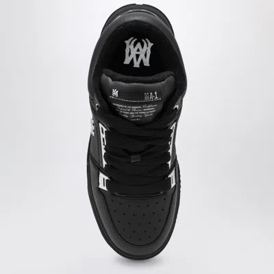 Amiri Black Sneakers With Logo Patch On The Side And Logo Lettering On The Rear In Leather Man In Black