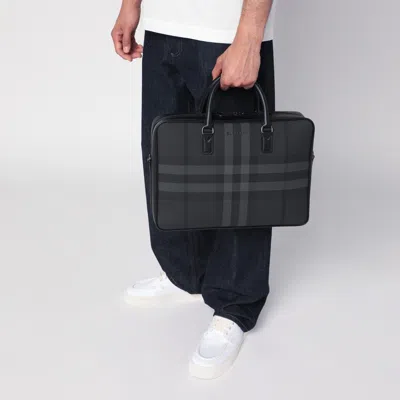 Burberry Ainsworth Document Bag In Charcoal Colour