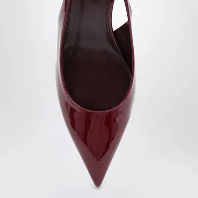 Paris Texas Lidia Slingbacks Rouge Noir In Patent Leather