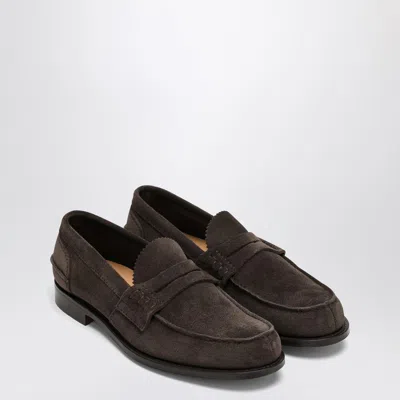 Church's Brown Pembrey Moccasin In Suede In Brown