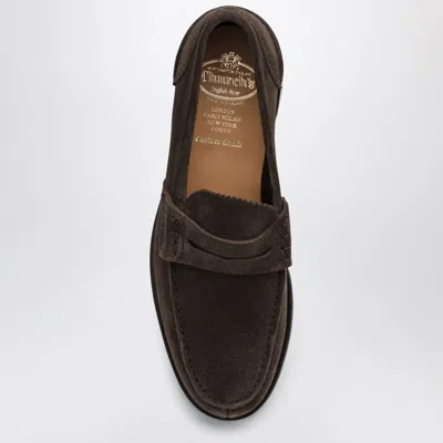 Church's Brown Pembrey Moccasin In Suede In Brown