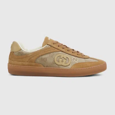 Gucci Suede And Fabric Low-top Sneakers In Multi