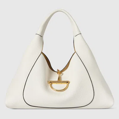 Gucci Softbit Small Shoulder Bag In White