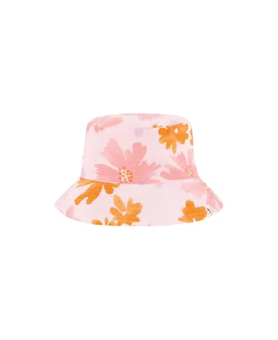 Deux Par Deux Girls' Printed Muslin Bucket Hat - Baby, Little Kid In Multi
