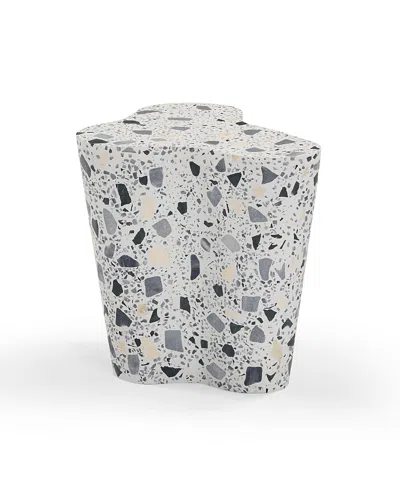 Tov Furniture Slab Terrazzo Side Table In Gray