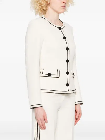 Nissa Single-breasted Suit Jacket In Neutral