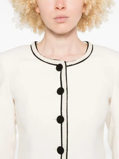 Nissa Single-breasted Suit Jacket In Neutral