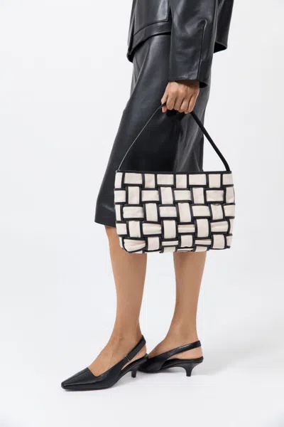 St Agni Border Woven Mini Tote