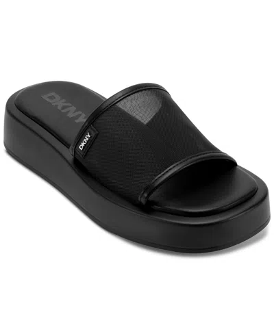 Dkny Orion Mesh Platform Slide Sandal