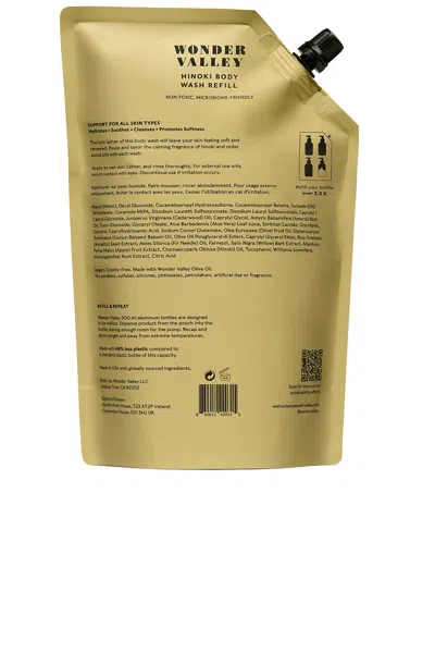 Wonder Valley Hinoki Body Wash Refill 1l In Transparent