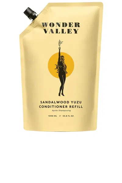 Wonder Valley Sandalwood Yuzu Conditioner Refill 1l In Transparent