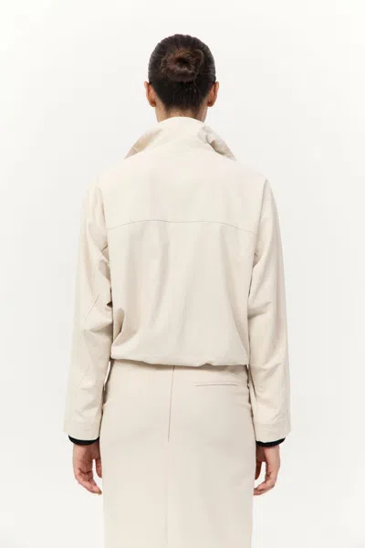 St Agni Flight Long Sleeve Jacket In Putty