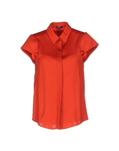 Jil Sander Solid Color Shirts & Blouses In Orange