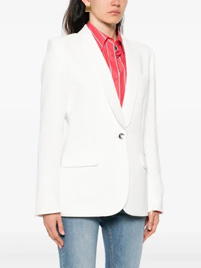 Barbara Bui Zip-up Sleeve Blazer In White