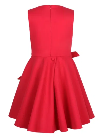 Jessie And James Cotton-blend Satin Magnolia Dress In Red
