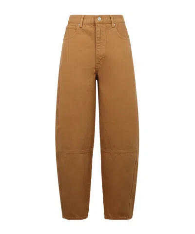 Frame Denim Trousers With Belt Loops