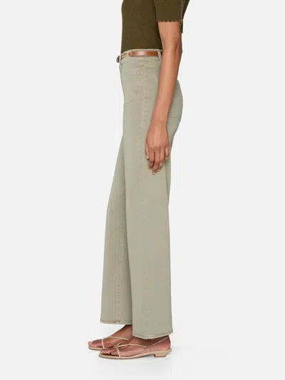 Frame Le Slim Palazzo Patch Pocket High Waist Wide Leg Jeans In Gray