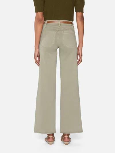 Frame Le Slim Palazzo Patch Pocket High Waist Wide Leg Jeans In Gray