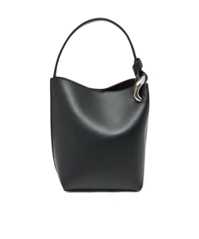 Jw Anderson Croner Bucket Bag In Black