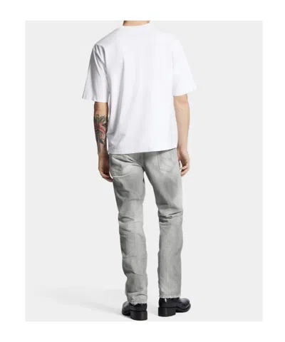 Dsquared2 Straight Fit Trousers Distressed Finish In Gray