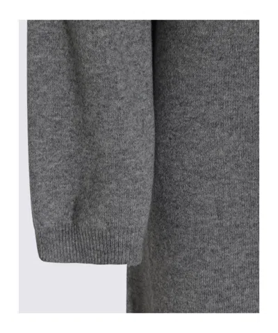 Fabiana Filippi Knee Length Dress High Neckline In Gray