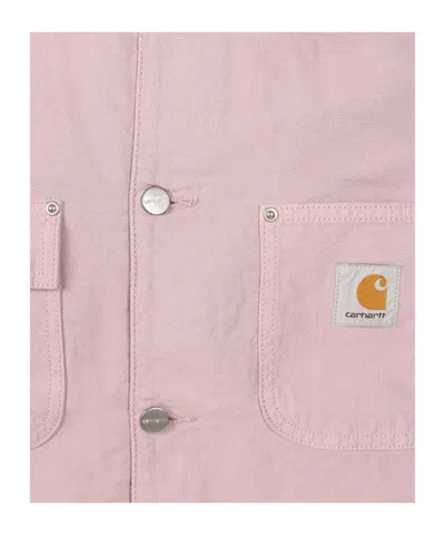 Carhartt Chore Coat With Chest And Front Pockets In Pink