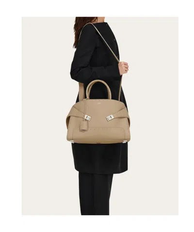 Ferragamo Hug Handbag With Studs (m)