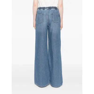 7 For All Mankind Denim Wide-leg Jeans In Blue
