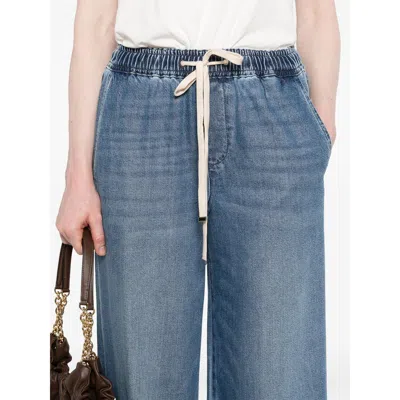 7 For All Mankind Denim Wide-leg Jeans In Blue