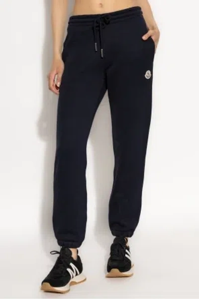 Moncler Blue Cotton Jogging Pants