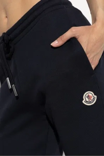 Moncler Blue Cotton Jogging Pants