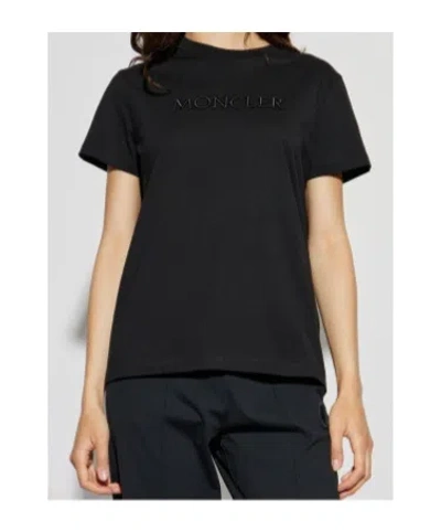 Moncler Embroidered Logo Cotton T-shirt