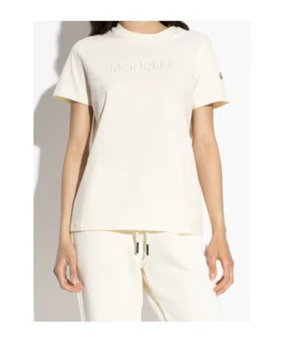 Moncler Crystal Logo Cotton T-shirt
