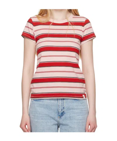 Rag & Bone The Slub Stripe T-shirt In Multi