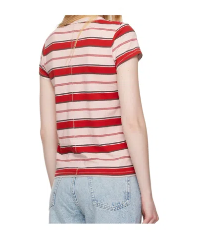 Rag & Bone The Slub Stripe T-shirt In Multi