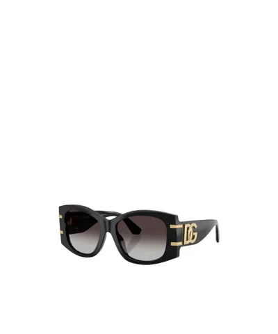 Dolce & Gabbana Womens Black Dg4501 Butterfly-frame Acetate Sunglasses