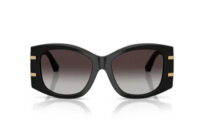 Dolce & Gabbana Womens Black Dg4501 Butterfly-frame Acetate Sunglasses