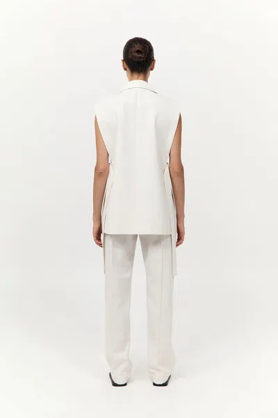 St Agni Tie-side Wool-blend Twill Vest