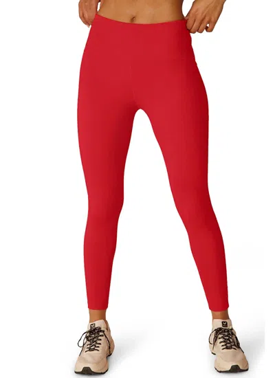 Beyond Yoga Spacedye Caught In The Midi Legging In Coral Glow Heather