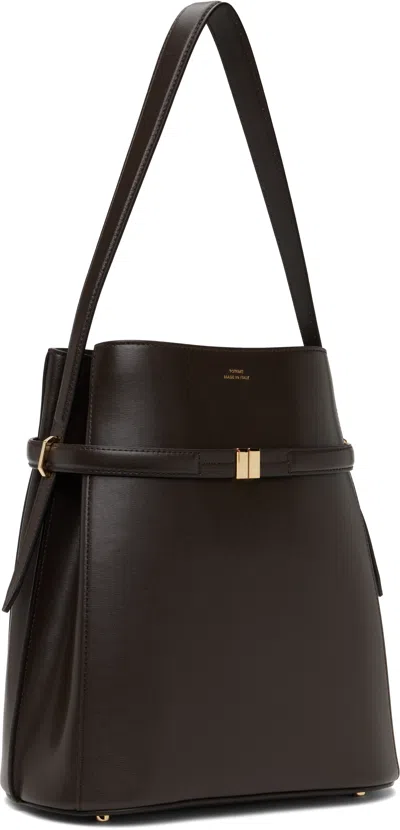 Totême Leather Belted Bucket Bag