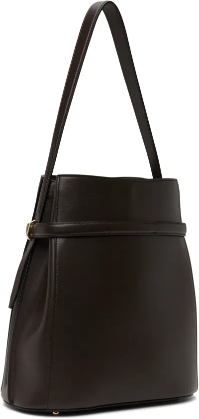 Totême Leather Belted Bucket Bag
